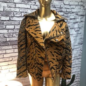 Free people beaded tiger jacket
